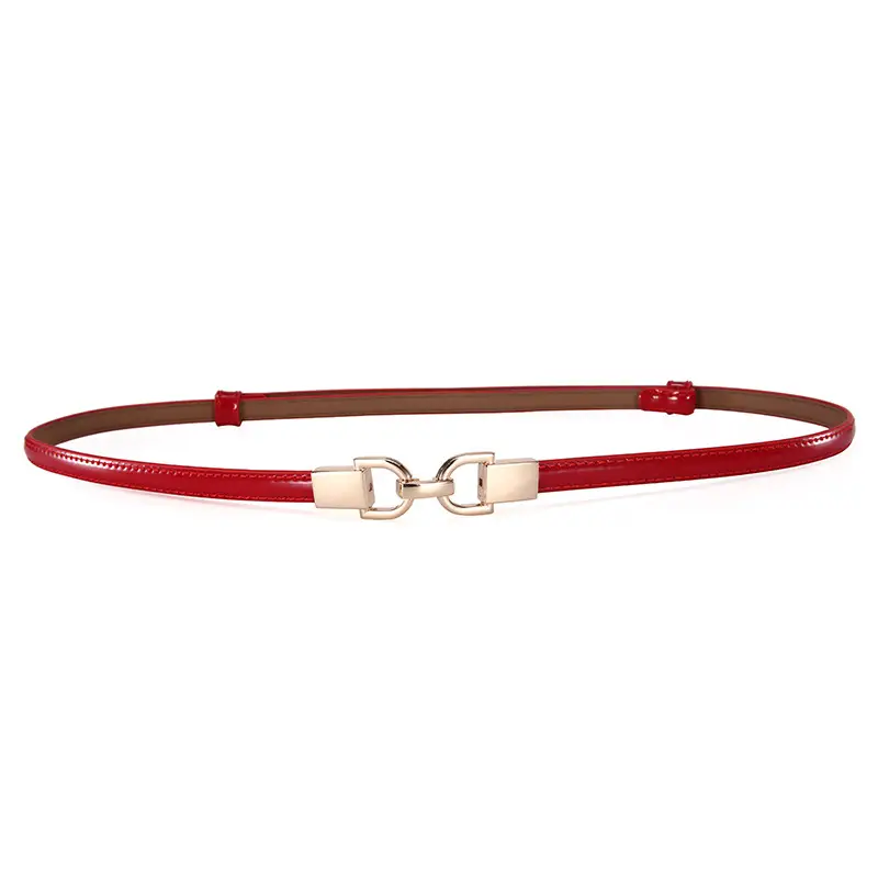 Women's Genuine Leather Thin Waist Chains for Fashion Suit Coat Belt - Image 29