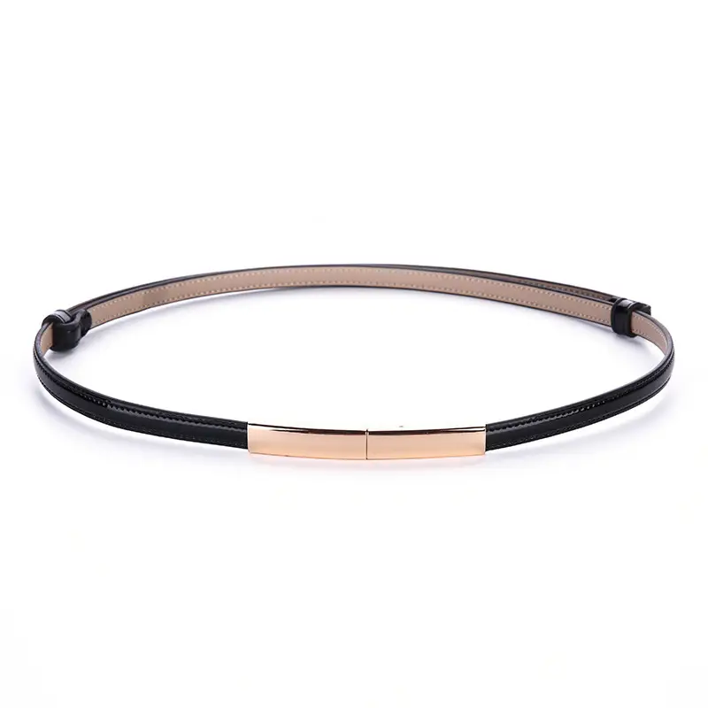 Women's Genuine Leather Thin Waist Chains for Fashion Suit Coat Belt - Image 3