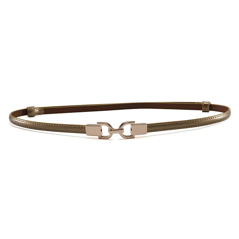 Women's Genuine Leather Thin Waist Chains for Fashion Suit Coat Belt - Image 30