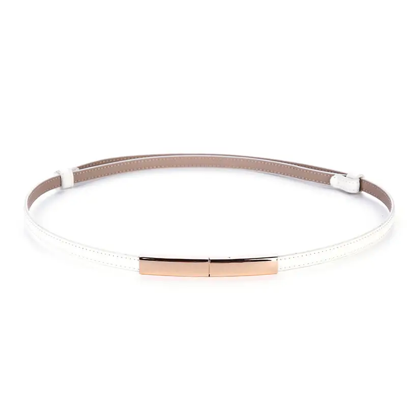 Women's Genuine Leather Thin Waist Chains for Fashion Suit Coat Belt - Image 4