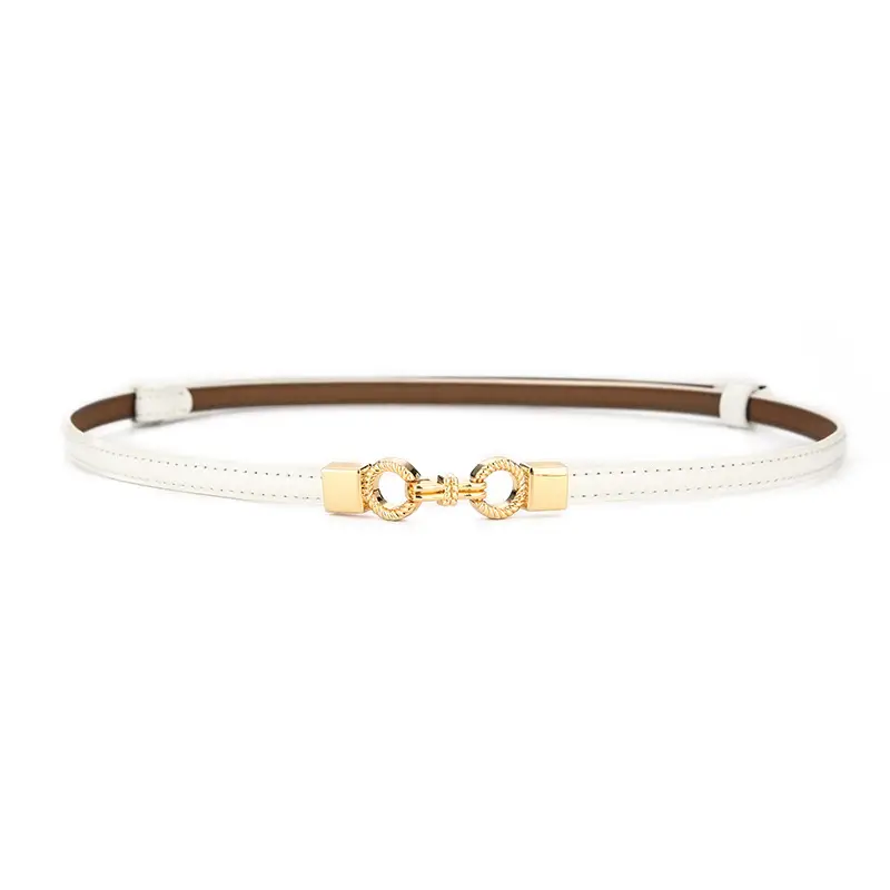 Women's Genuine Leather Thin Waist Chains for Fashion Suit Coat Belt - Image 7