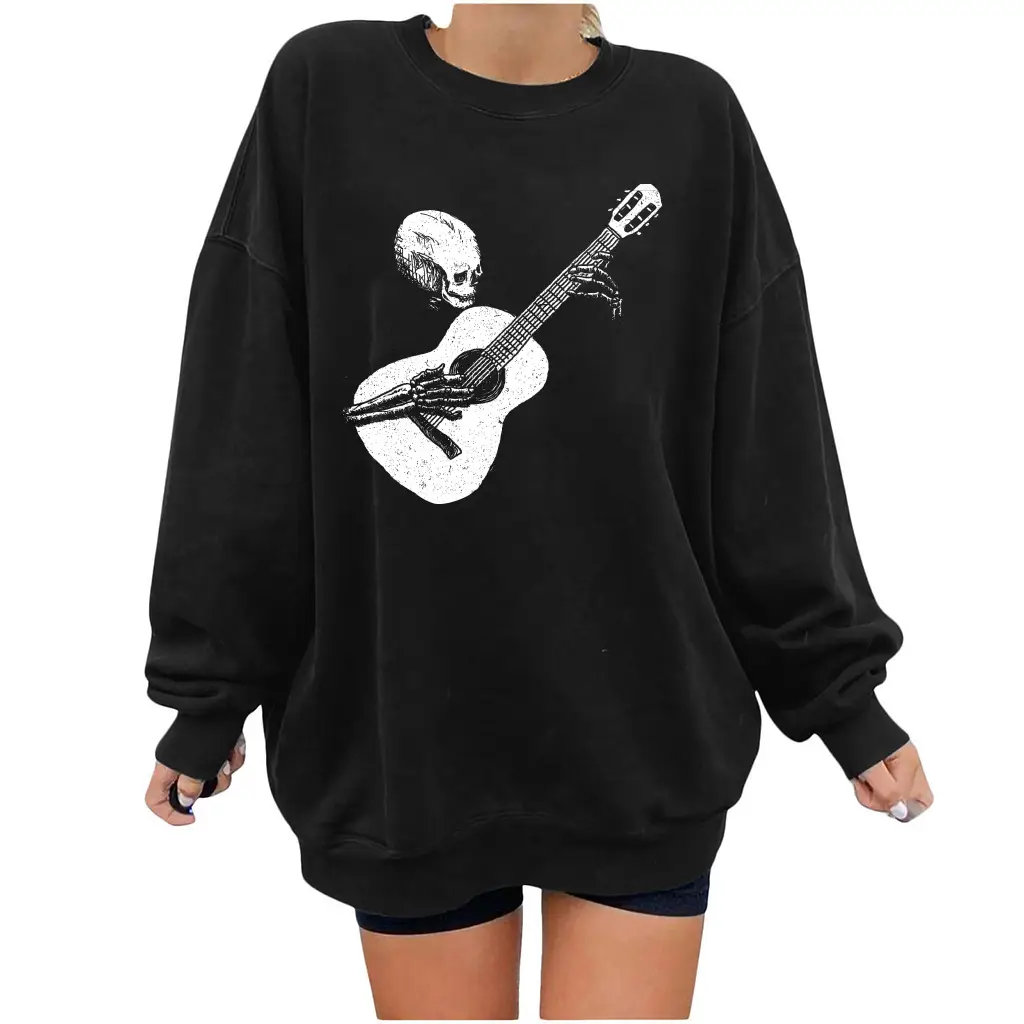 Christmas Santa Print T-Shirt Orange Round Neck — feature 8