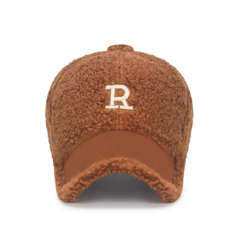 Pink Velvet Teddy Baseball Cap for Women - Image 9