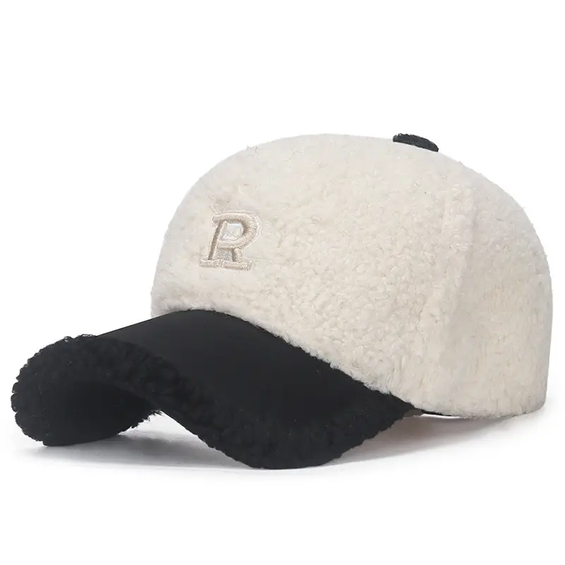 Pink Velvet Teddy Baseball Cap for Women - Image 6