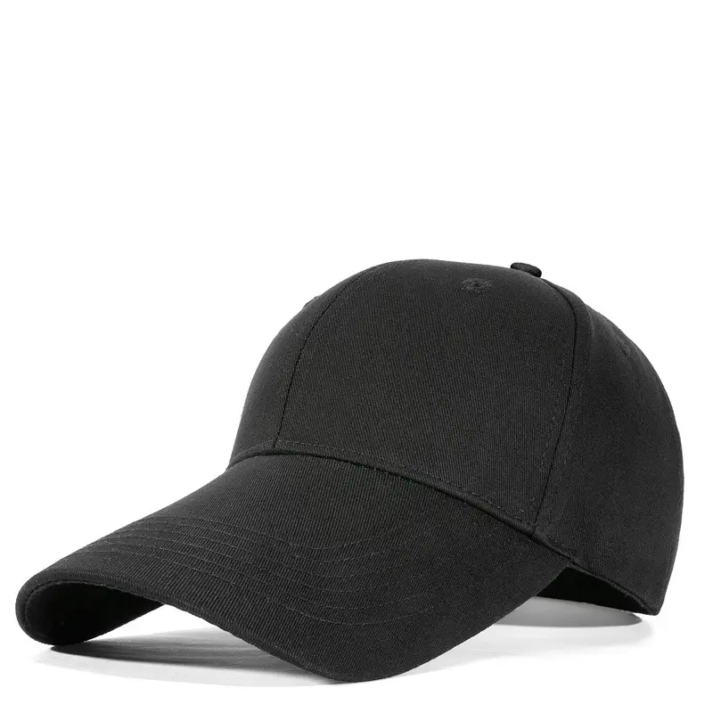 Men Women Cycling Suncap Black Baseball Cap - Image 9