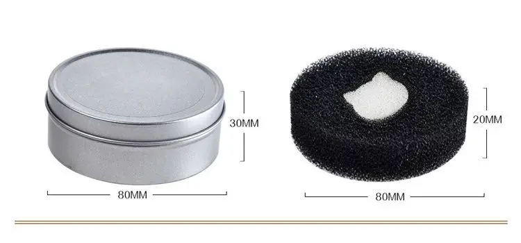 Silver Makeup Brush Cleaner 80x30mm