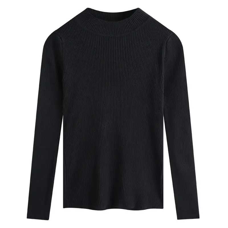Blue Knitted Long Sleeve Top with High Waist Pants - Image 20