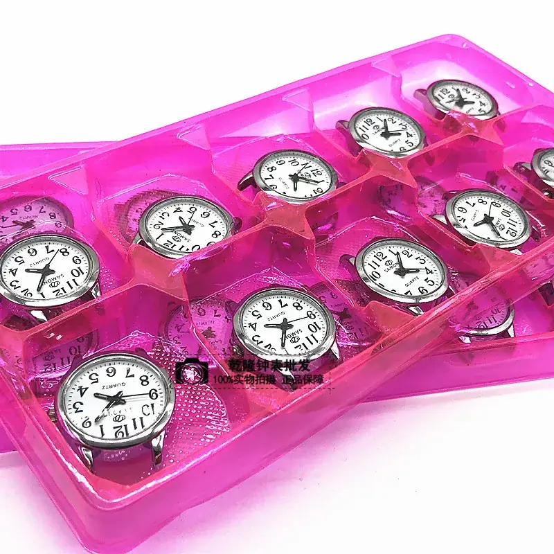 Simon Quartz Watches for Women & Men Pink Plastic Middle-aged Elderly - Image 2