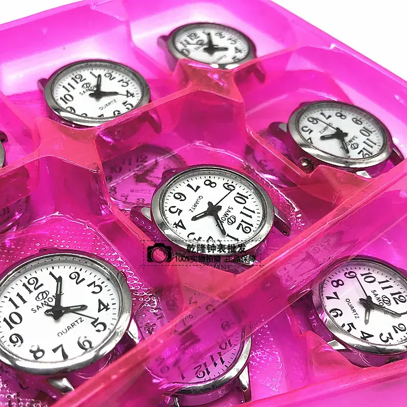 Simon Quartz Watches for Women & Men Pink Plastic Middle-aged Elderly - Image 3