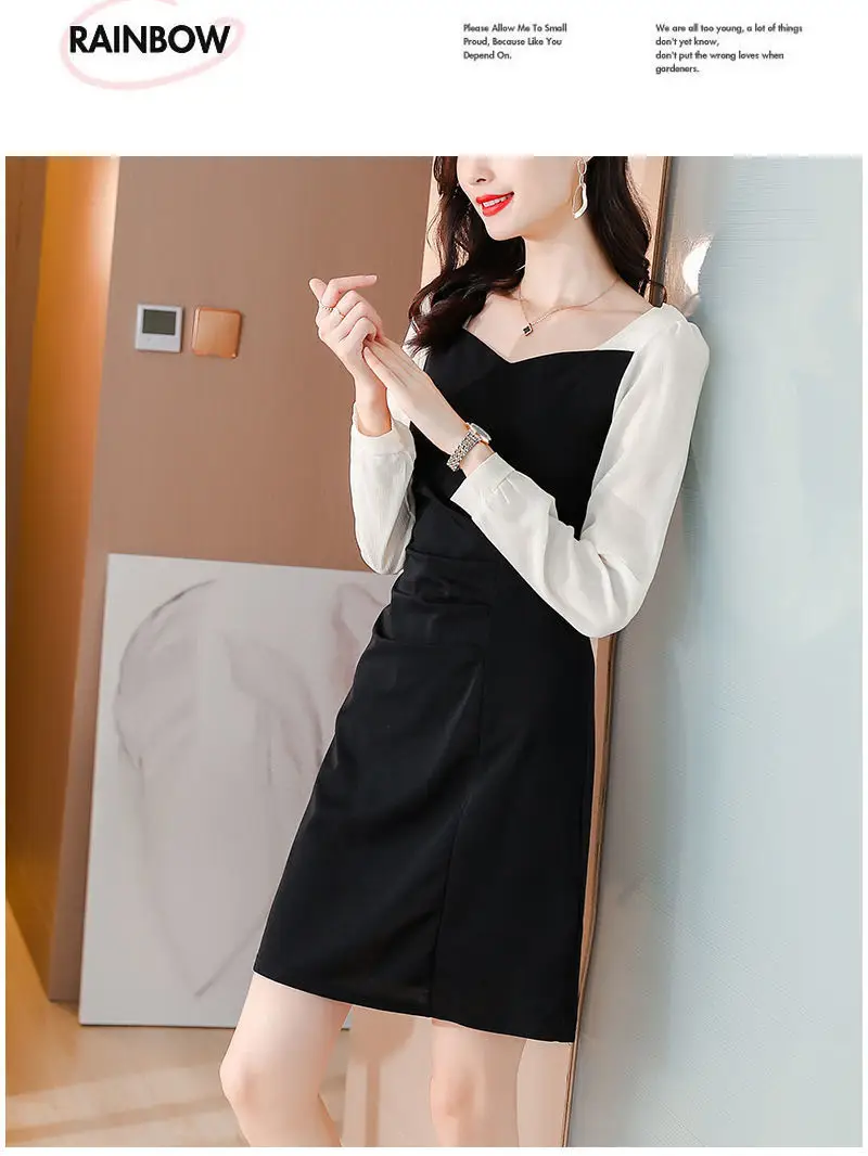 Black Long Sleeve Women's Dress for Autumn 2021 — feature 7