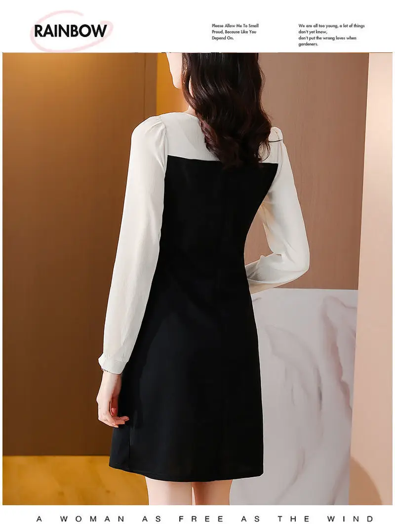 Black Long Sleeve Women's Dress for Autumn 2021 — feature 9