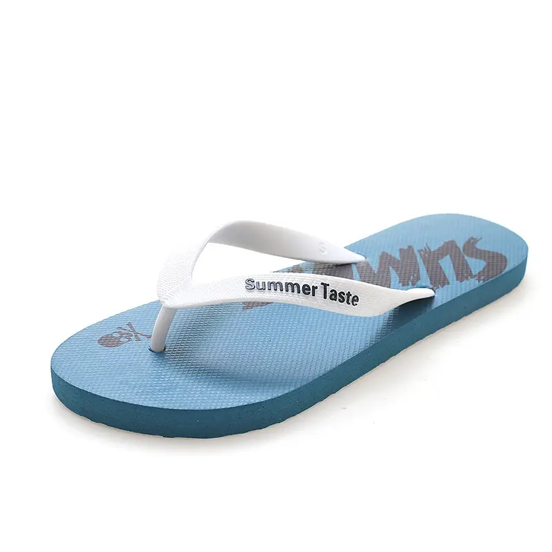 Blue Summer Flip Flops Korean Style Men