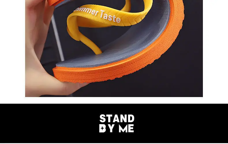 Summer Flip Flops Men Yellow Red Soft Sole 2021 — feature 11