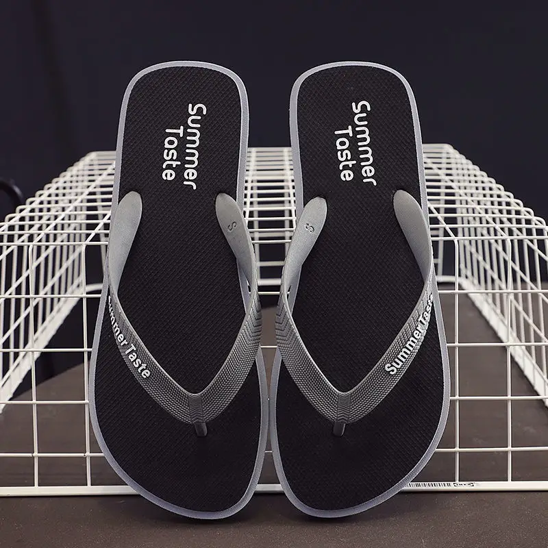 Summer Flip Flops Men Yellow Red Soft Sole 2021