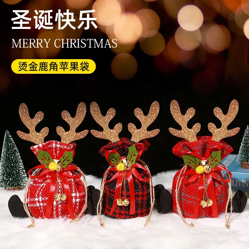 Christmas Snowman Candy Bag 14cm Red Bow - Image 26