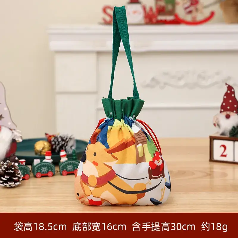 Christmas Snowman Candy Bag 14cm Red Bow - Image 10