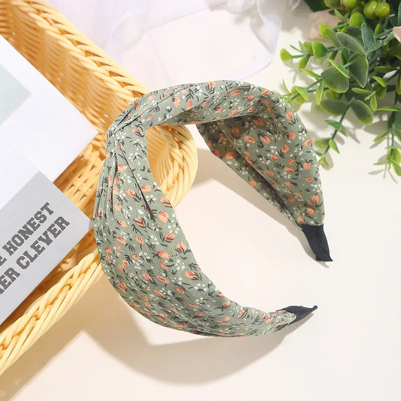 Retro French Wide Brim Hair Bands Pressed Women Summer 2024 - Image 4