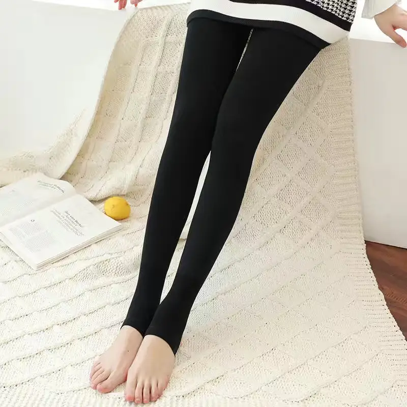 Fleece Lined Thick Leg Socks Women Autumn Winter Imitation - Image 4