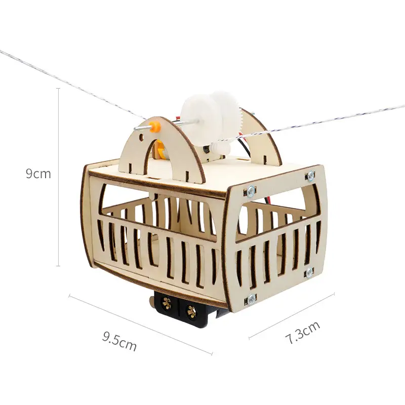 Smart Optical Cable Car for Kids Educational DIY Hanging Basket