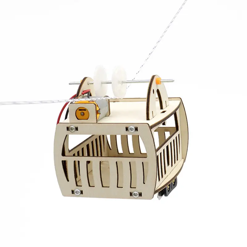 Smart Optical Cable Car for Kids Educational DIY Hanging Basket
