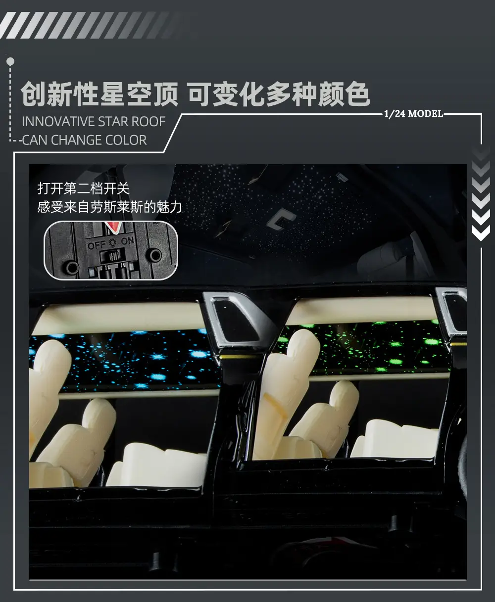 Phantom 1:24 Simulated Metal Car Model Ornaments Luxury Car Sedan Kidsren's Toy Car — feature 17
