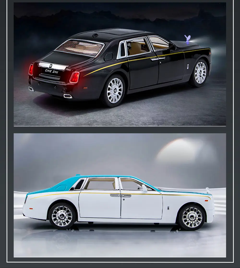 Phantom 1:24 Simulated Metal Car Model Ornaments Luxury Car Sedan Kidsren's Toy Car — feature 21
