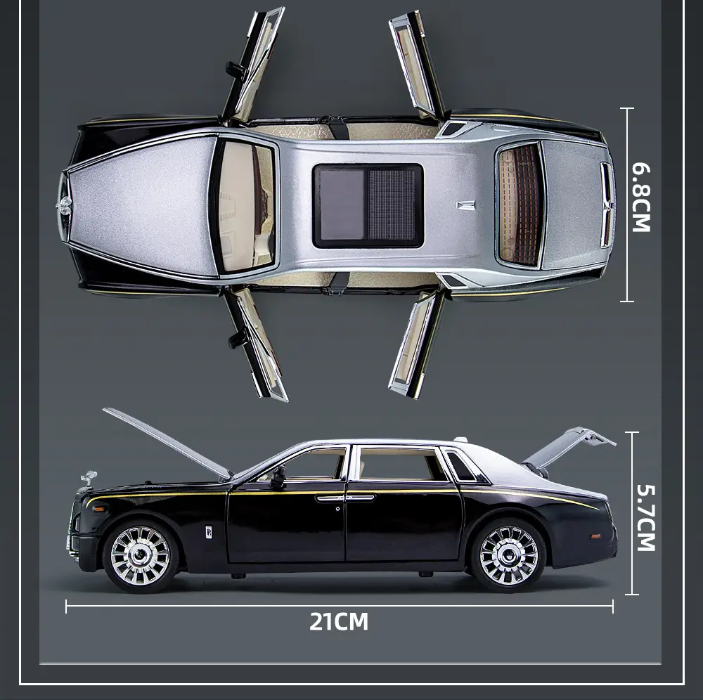 Phantom 1:24 Simulated Metal Car Model Ornaments Luxury Car Sedan Kidsren's Toy Car — feature 9