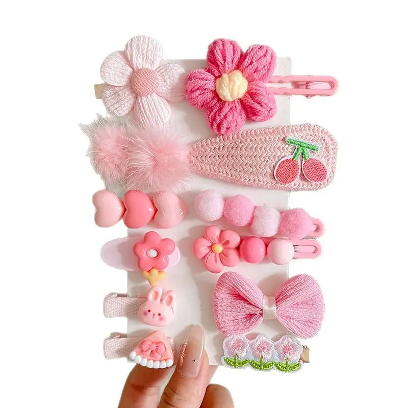 Cute Cartoon Hair Clips for Women & Kids Brown