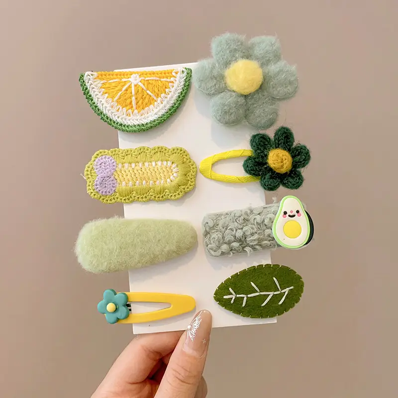 Cute Cartoon Hair Clips for Women & Kids Brown