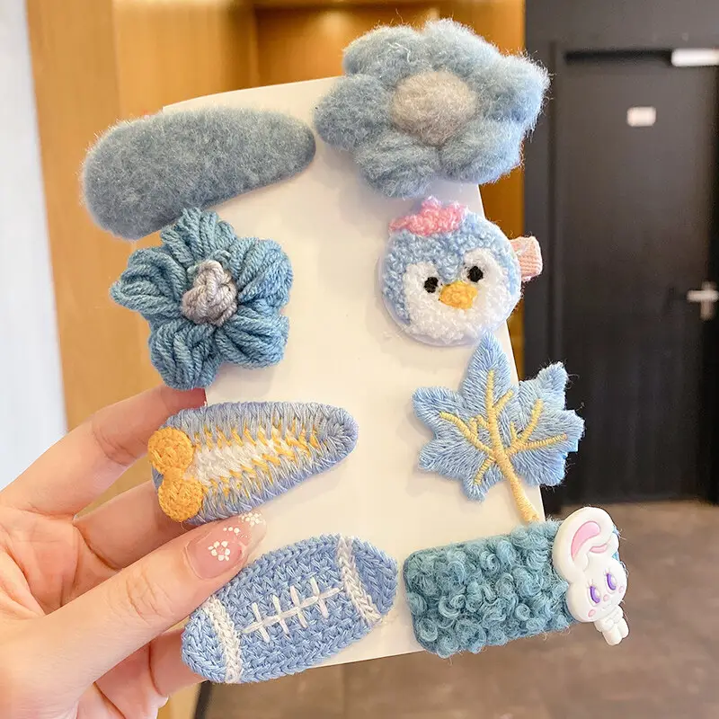 Cute Cartoon Hair Clips for Women & Kids Brown