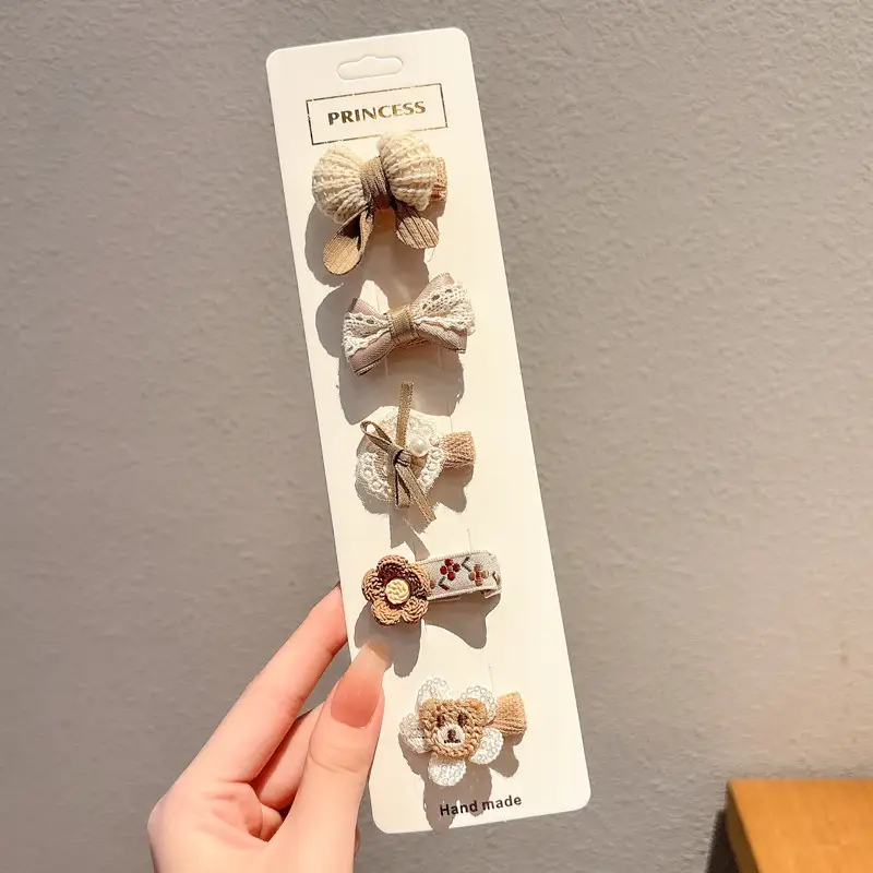 Cute Cartoon Hair Clips for Women & Kids Brown