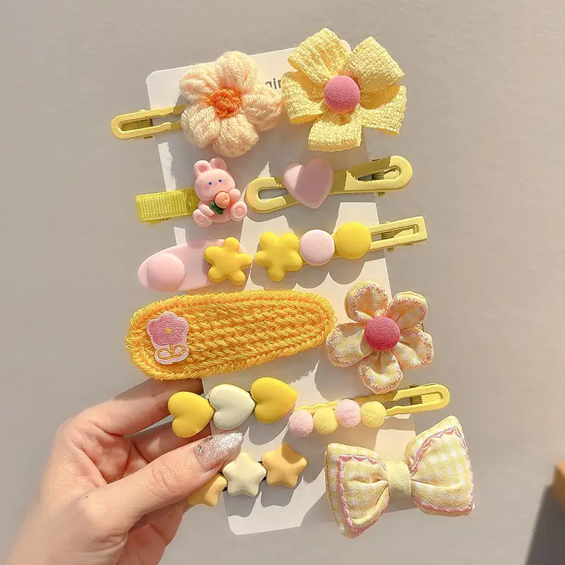 Cute Cartoon Hair Clips for Women & Kids Brown