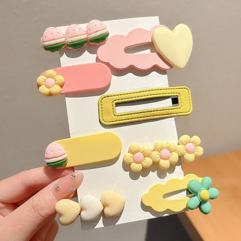 Cute Cartoon Hair Clips for Women & Kids Brown