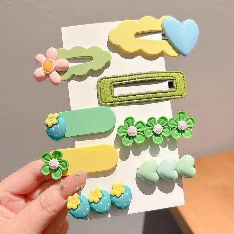Cute Cartoon Hair Clips for Women & Kids Brown