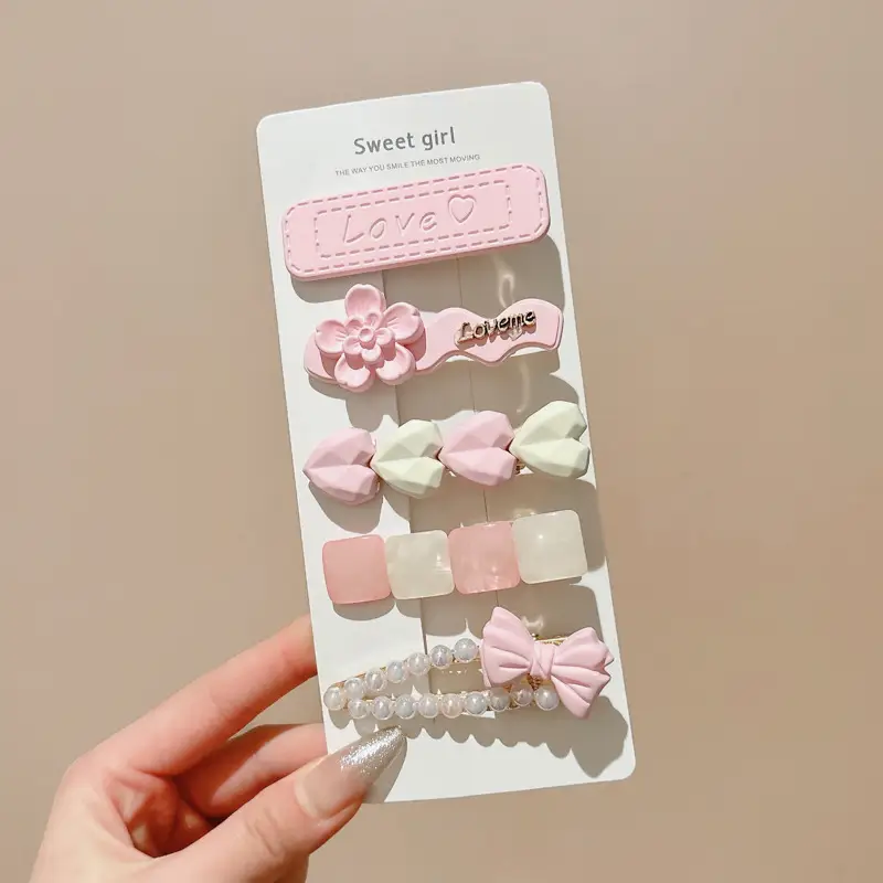 Cute Cartoon Hair Clips for Women & Kids Brown