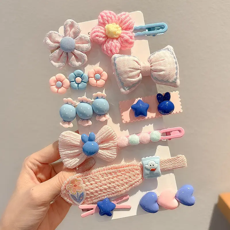 Cute Cartoon Hair Clips for Women & Kids Brown