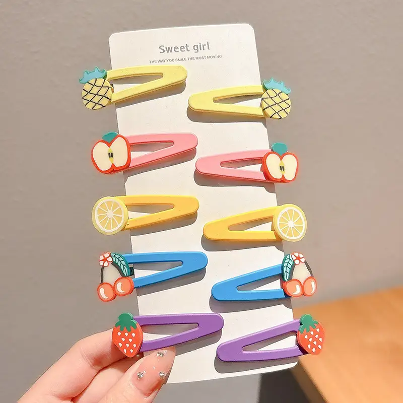 Cute Cartoon Hair Clips for Women & Kids Brown