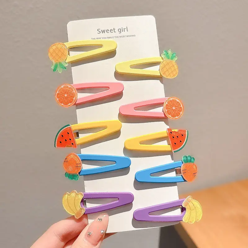 Cute Cartoon Hair Clips for Women & Kids Brown