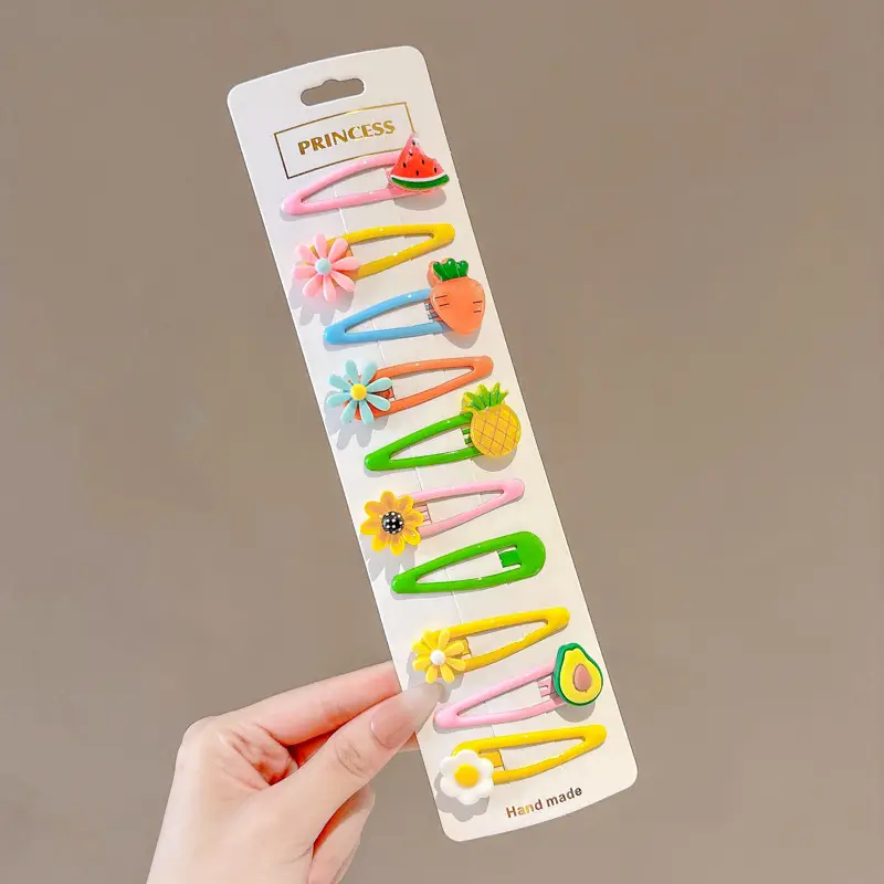 Cute Cartoon Hair Clips for Women & Kids Brown