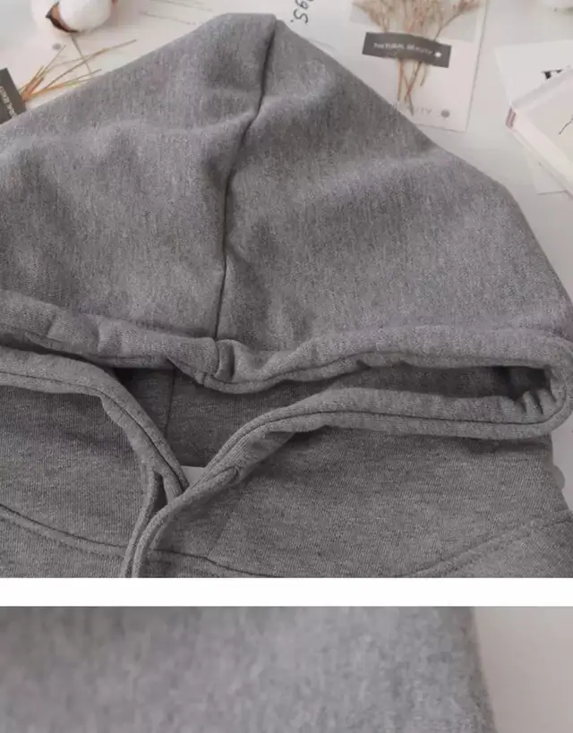 Women Hooded Sweatshirt Set Purple Loose Fit Plus Size — feature 10
