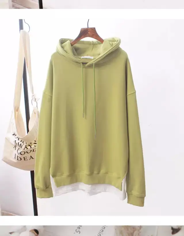 Women Hooded Sweatshirt Set Purple Loose Fit Plus Size — feature 9