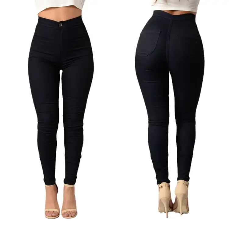 White Tight Slim Leggings High Waist 2021