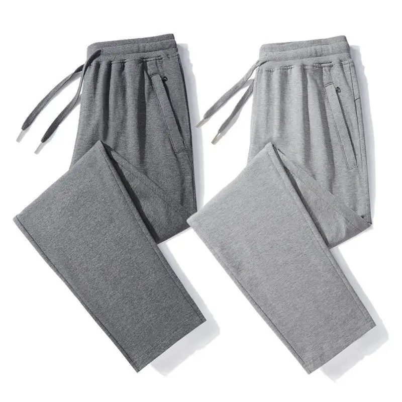 Men's 2025 Straight Leg Casual Pants Black Grey - Image 6
