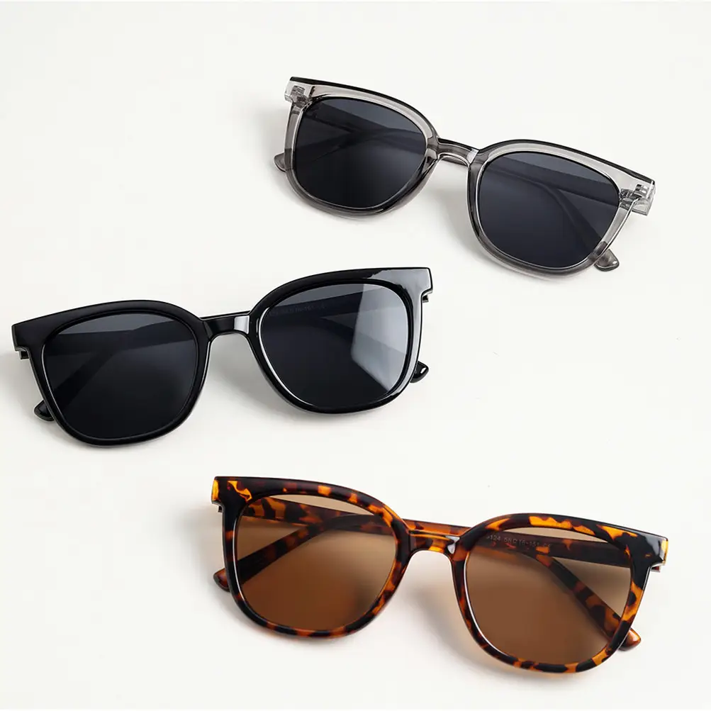 Square Korean Style Sunglasses Women Men Retro Pink Lens - Image 4