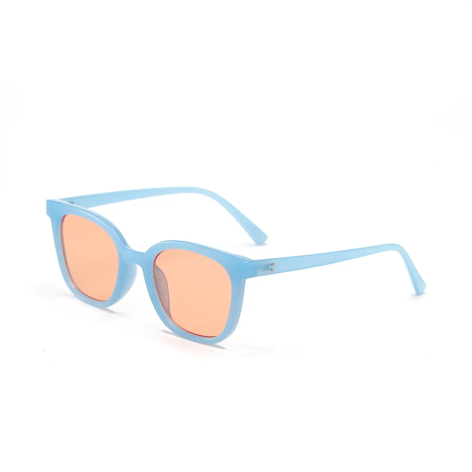 Square Korean Style Sunglasses Women Men Retro Pink Lens - Image 2