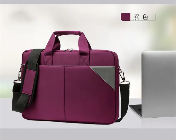 16 Inch Laptop Bag Men Black Nylon Shoulder Portable — feature 26