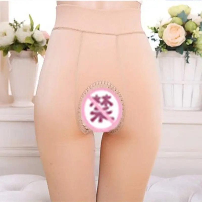 Winter Velvet Silk Leggings Women Black Thickened Open End - Image 22