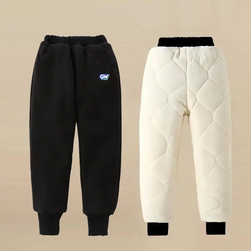 Girls' Fleece Lined Winter Pants Three Layer Quilted Medium Large - Image 4