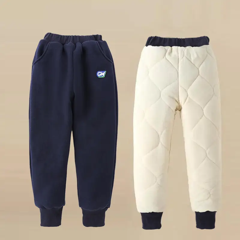 Girls' Fleece Lined Winter Pants Three Layer Quilted Medium Large - Image 5