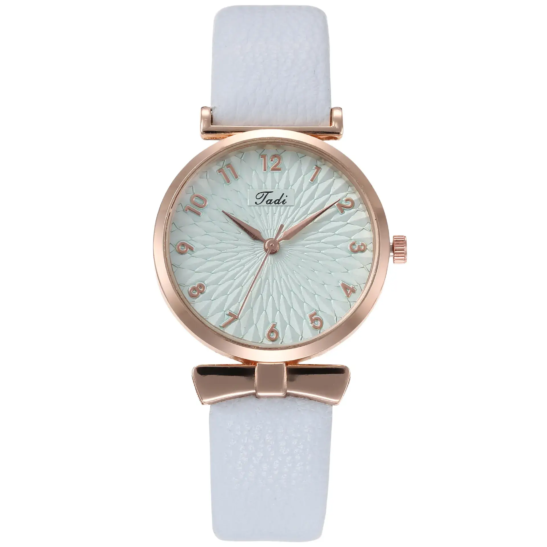 Pink Rose Gold Watch & Bracelet Set for Women